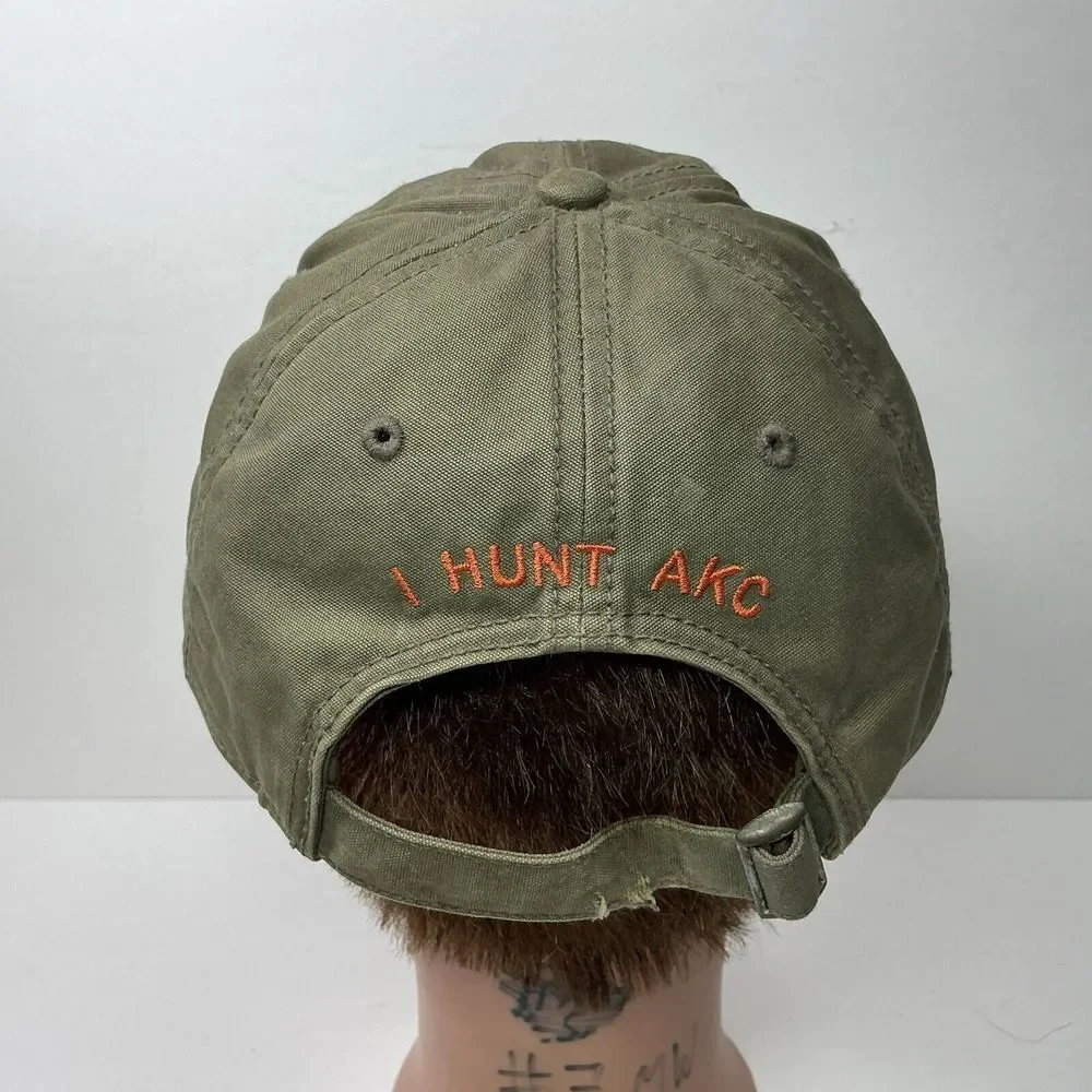 Tejas AKC Hunting Cap Hunting Dog Logo Khaki Tan StrapBack Baseball Cap - Picture 5 of 8